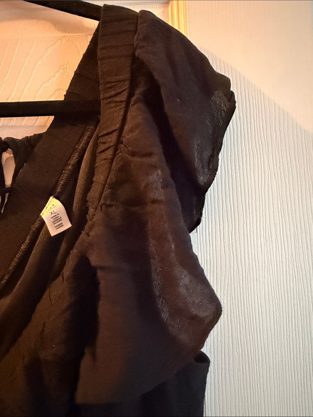 B.P. Black Ruffle V-Neck Women’s Dress - Picture 6 of 6